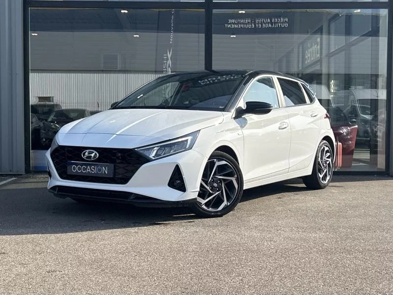 Théobald Occasion Hyundai i20 Hybride Berline Blanc